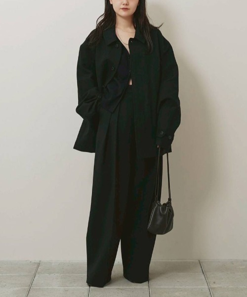 TODAYFUL（トゥデイフル）の「TODAYFUL　Soutiencollar Washed Jacket ステンカラーウォッシュドジャケット/12620104（ステンカラーコート・レディース・アイボリー/ブラック・36）」の17枚目の写真