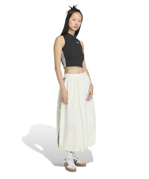 adidas(アディダス)の「adidas originals BALLOON LONG SKIRT(アディダスオリジナルス バルーン ロング スカート)(スカート・レディース・オフホワイト・SMALL/MEDIUM/LARGE)」の4枚目の写真