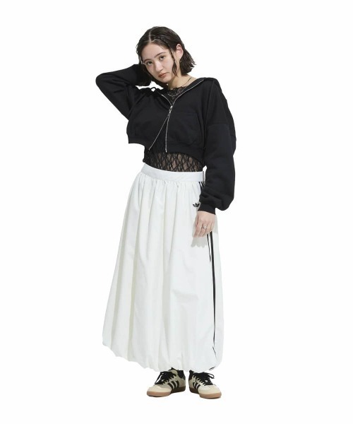 adidas(アディダス)の「adidas originals BALLOON LONG SKIRT(アディダスオリジナルス バルーン ロング スカート)(スカート・レディース・オフホワイト・SMALL/MEDIUM/LARGE)」の7枚目の写真