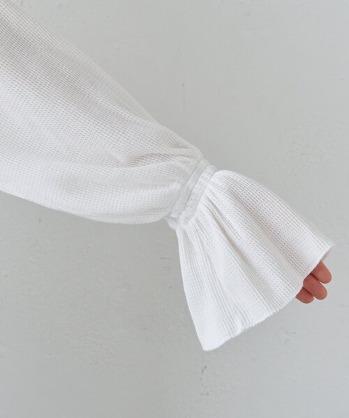 etsinta（エシンタ）の「【etsinta】サーマルBIGカラーリメイクtee（Tシャツ/カットソー・レディース・ホワイト/アイボリー・ONE SIZE）」の9枚目の写真