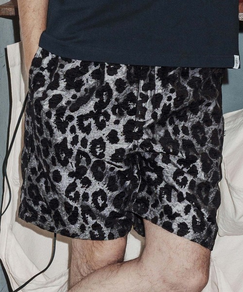 mp14814-leopard pattern gobelin shorts ショートパンツ(NR26S-06