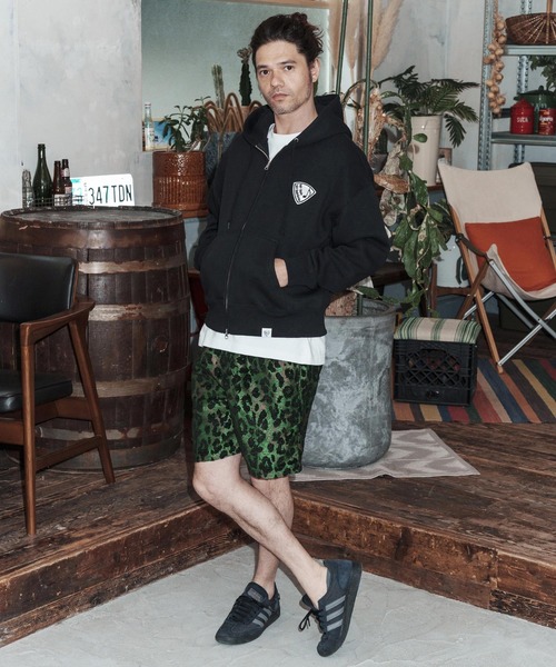 No Rain No Rainbow(ノーレインノーレインボー)の「mp14814-leopard pattern gobelin shorts ショートパンツ(NR26S-06)(その他パンツ・メンズ・グレー/ブラウン/グリーン・XL/L/M/S)」の22枚目の写真