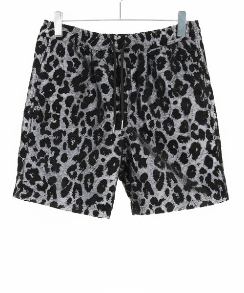 No Rain No Rainbow(ノーレインノーレインボー)の「mp14814-leopard pattern gobelin shorts ショートパンツ(NR26S-06)(その他パンツ・メンズ・グレー/ブラウン/グリーン・XL/L/M/S)」の11枚目の写真
