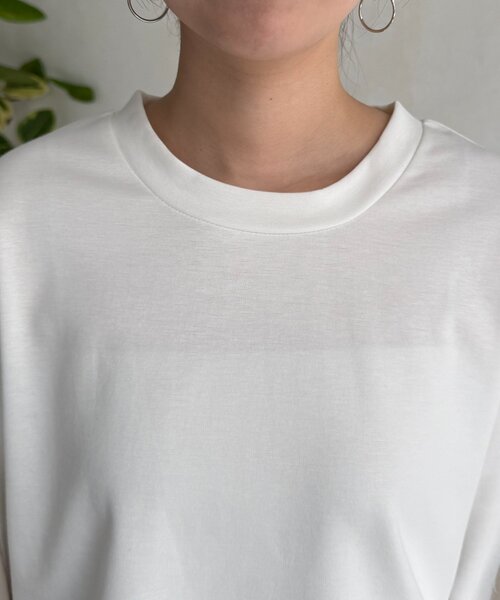 Chez toi(シェトワ)の「袖切替ポンチプルオーバー(Tシャツ/カットソー・レディース・オフホワイト/グレー/イエロー・FREE)」の15枚目の写真
