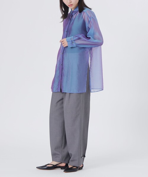 LOVELESS（ラブレス）の「シャンブルシアーシャツ（シャツ/ブラウス・レディース・ブルー系その他3・36）」の3枚目の写真