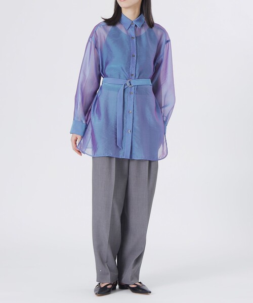 LOVELESS（ラブレス）の「シャンブルシアーシャツ（シャツ/ブラウス・レディース・ブルー系その他3・36）」の4枚目の写真