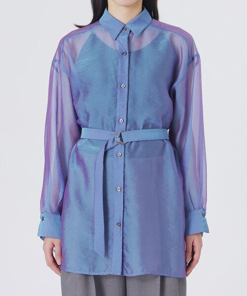 LOVELESS（ラブレス）の「シャンブルシアーシャツ（シャツ/ブラウス・レディース・ブルー系その他3・36）」の5枚目の写真