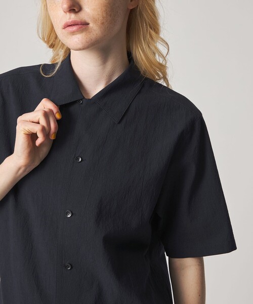 Steven Alan(スティーブンアラン)の「<Steven Alan>コットン ショートスリーブ シャツ(シャツ/ブラウス・レディース・ネイビー/ダークブラウン・M/S)」の6枚目の写真