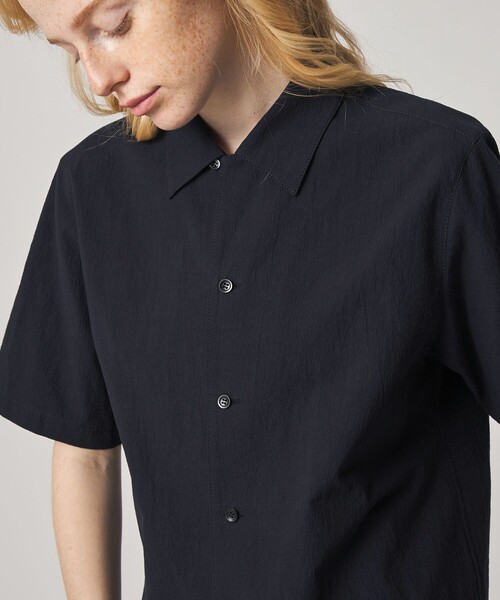 Steven Alan(スティーブンアラン)の「<Steven Alan>コットン ショートスリーブ シャツ(シャツ/ブラウス・レディース・ネイビー/ダークブラウン・M/S)」の7枚目の写真