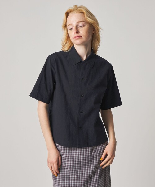 Steven Alan(スティーブンアラン)の「<Steven Alan>コットン ショートスリーブ シャツ(シャツ/ブラウス・レディース・ネイビー/ダークブラウン・M/S)」の9枚目の写真