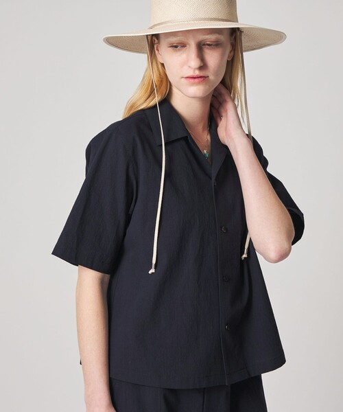 Steven Alan(スティーブンアラン)の「<Steven Alan>コットン ショートスリーブ シャツ(シャツ/ブラウス・レディース・ネイビー/ダークブラウン・M/S)」の14枚目の写真