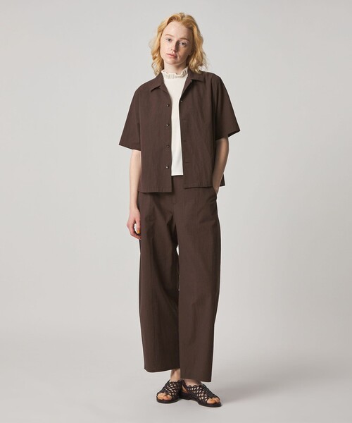 Steven Alan(スティーブンアラン)の「<Steven Alan>コットン ショートスリーブ シャツ(シャツ/ブラウス・レディース・ネイビー/ダークブラウン・M/S)」の17枚目の写真