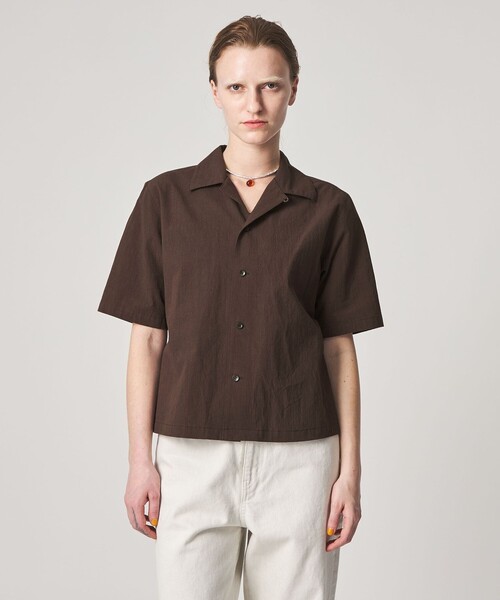 Steven Alan(スティーブンアラン)の「<Steven Alan>コットン ショートスリーブ シャツ(シャツ/ブラウス・レディース・ネイビー/ダークブラウン・M/S)」の18枚目の写真