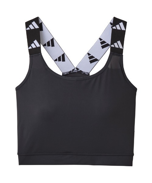 adidas(アディダス)の「adidas/アディダス スポーツブラ 接触冷感(スポーツブラ・レディース・ブラック/チャコールグレー・LARGE/MEDIUM)」の9枚目の写真
