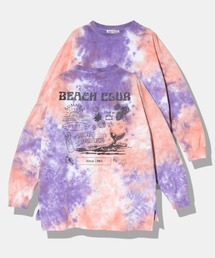 CUBE SUGAR | CUBE SUGAR/キューブシュガー 16/-OE 天竺 タイダイ バックプリント クルーPO(Tシャツ/カットソー)