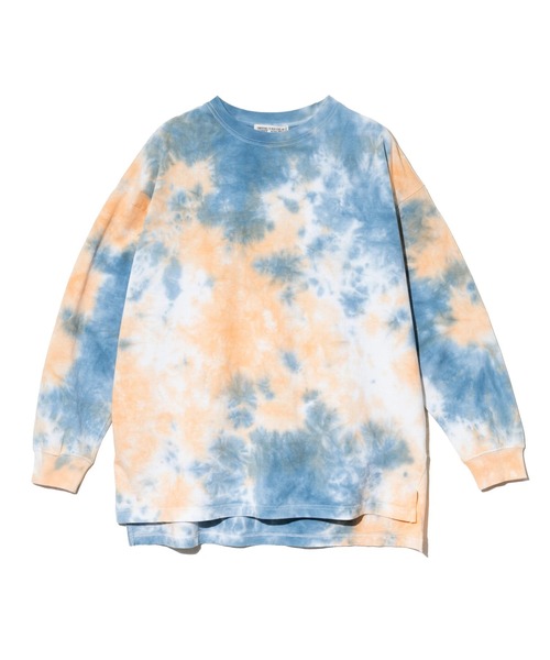 CUBE SUGAR(キューブシュガー)の「CUBE SUGAR/キューブシュガー 16/-OE 天竺 タイダイ バックプリント クルーPO(Tシャツ/カットソー・レディース・ブルー/イエロー/パープル・FREE)」の15枚目の写真