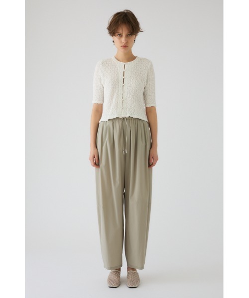 RIM.ARK（リムアーク）の「【PRE ORDER】Shirring lace compact tops シャーリングレース コンパクト トップス（ニット/セーター・レディース・ホワイト/ブラック・FREE）」の18枚目の写真