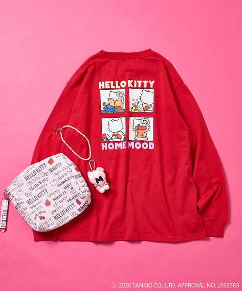 gelato pique 総柄ロングTシャツ　キティ　サンリオハウス　Tシャツ 新品未開封＊サンリオハウス ハローキティ ワンポイントTシャツ ピンク