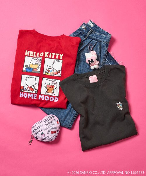 SANRIO/サンリオ ”HELLO KITTY” HOME MOOD ロンT/ハローキティ/ハロー