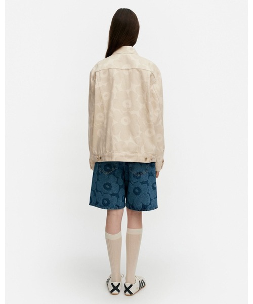 marimekko（マリメッコ）の「【Maridenim】 Murros Unikko / Coat（デニムジャケット・レディース・ホワイト・X-SMALL/SMALL/MEDIUM/LARGE/XX-SMALL）」の3枚目の写真