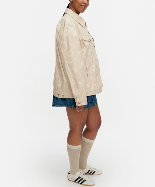 marimekko（マリメッコ）の「【Maridenim】 Murros Unikko / Coat（デニムジャケット・レディース・ホワイト・X-SMALL/SMALL/MEDIUM/LARGE/XX-SMALL）」の6枚目の写真