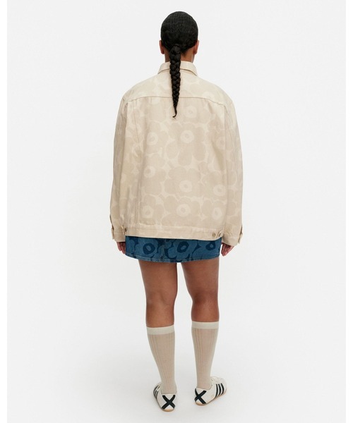 marimekko（マリメッコ）の「【Maridenim】 Murros Unikko / Coat（デニムジャケット・レディース・ホワイト・X-SMALL/SMALL/MEDIUM/LARGE/XX-SMALL）」の7枚目の写真