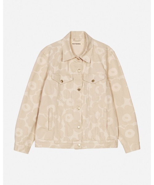 marimekko（マリメッコ）の「【Maridenim】 Murros Unikko / Coat（デニムジャケット・レディース・ホワイト・X-SMALL/SMALL/MEDIUM/LARGE/XX-SMALL）」の9枚目の写真