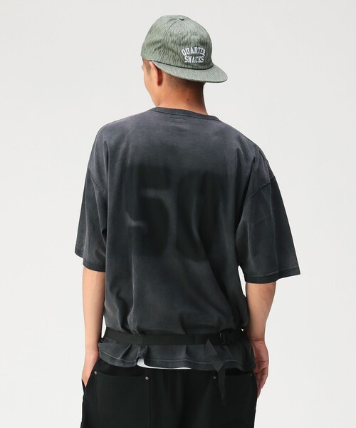 BEAMS(ビームス)の「フェード ナンバリング Tシャツ【ワイドショートフィット】(Tシャツ/カットソー・メンズ・ネイビー/ブラック・L/M/S/XL)」の10枚目の写真