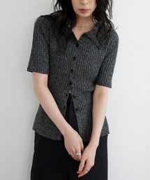 ミックスサマーポロニット