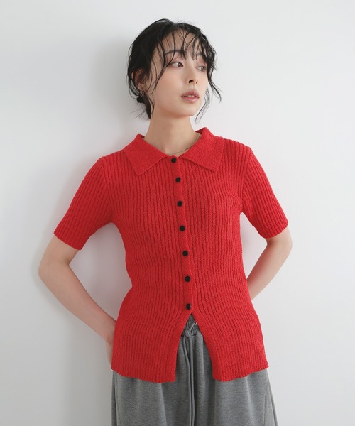 【25AW】H BEAUTY&YOUTH ナッピングウール4Bポロカラーニット 25AW】H BEAUTY&YOUTH ナッピングウールポロニット OVY M｜Yahoo