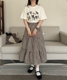猫ちゃんいっぱい半袖Tシャツ