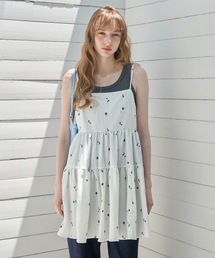 Birthday room | 小花柄ティアードチュニック/Small floral print tiered tunic(チュニック)