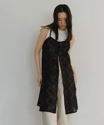 hellam（へラム）の「刺繍レースチュニックキャミワンピ（ワンピース）」