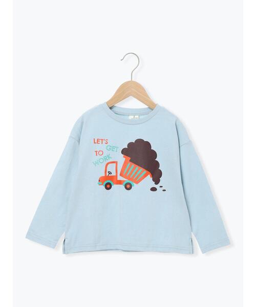 Samansa Mos2 Lagom(サマンサモスモスラーゴム)の「はたらく車プリントロンT(Tシャツ/カットソー・キッズ・イエロー/ネイビー/サックスブルー・95/120/110/100/130)」の13枚目の写真