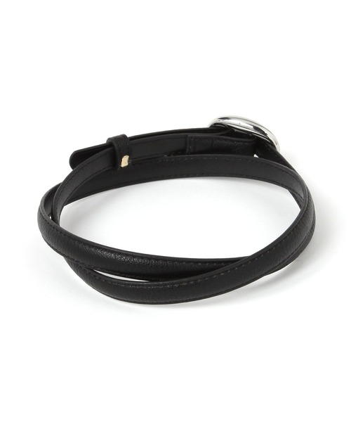 GLOBAL WORK（グローバルワーク）の「ピンレスラウンド細ベルト/659188（ベルト・レディース・ダークブラウン/ブラック・FREE）」の3枚目の写真