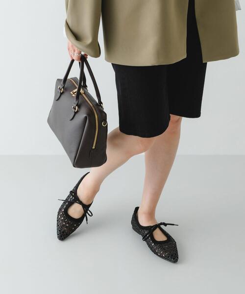 RODE SKO（ロデスコ）の「『MADE IN JAPAN』1センチパナマリボンパンプス（パンプス・レディース・キャメル/ブラック/オフホワイト・36/38/37）」の6枚目の写真