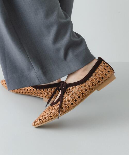 RODE SKO（ロデスコ）の「『MADE IN JAPAN』1センチパナマリボンパンプス（パンプス・レディース・キャメル/ブラック/オフホワイト・36/38/37）」の17枚目の写真