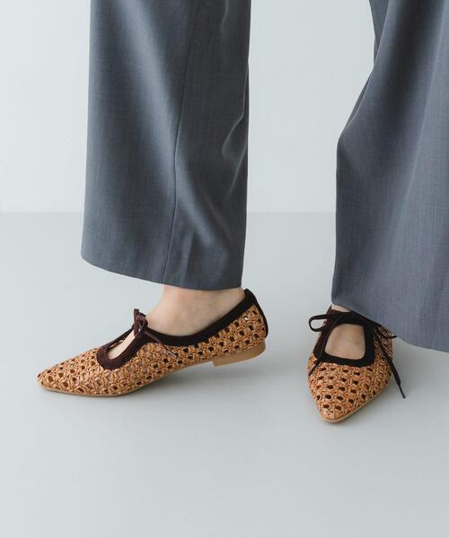 RODE SKO（ロデスコ）の「『MADE IN JAPAN』1センチパナマリボンパンプス（パンプス・レディース・キャメル/ブラック/オフホワイト・36/38/37）」の20枚目の写真