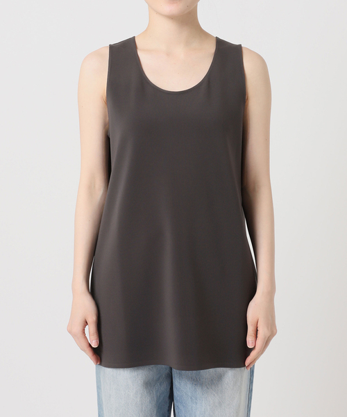 plage（プラージュ）の「Minimal Long タンクトップ（タンクトップ・レディース・チャコールグレー/ベージュ・FREE）」の11枚目の写真