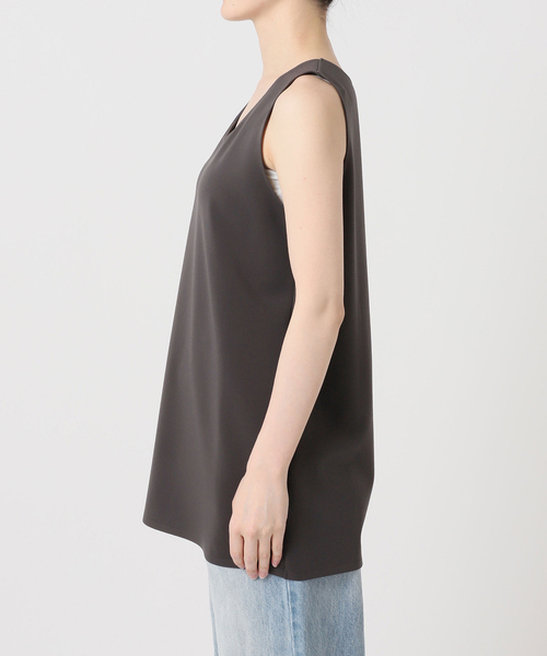 plage（プラージュ）の「Minimal Long タンクトップ（タンクトップ・レディース・チャコールグレー/ベージュ・FREE）」の10枚目の写真