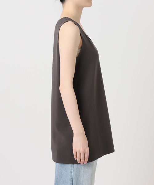plage（プラージュ）の「Minimal Long タンクトップ（タンクトップ・レディース・チャコールグレー/ベージュ・FREE）」の8枚目の写真