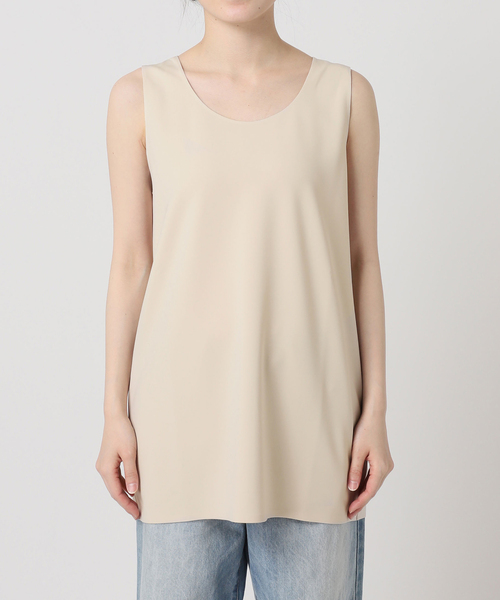 plage（プラージュ）の「Minimal Long タンクトップ（タンクトップ・レディース・チャコールグレー/ベージュ・FREE）」の4枚目の写真