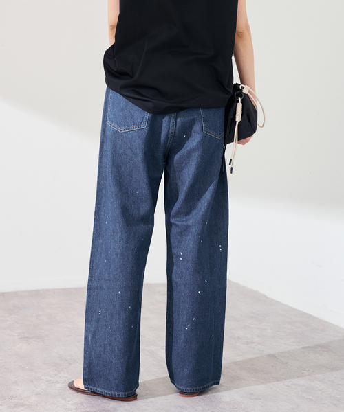 FRAMeWORK(フレームワーク)の「JOHNBULL/ジョンブル デニムワイドイージーパンツ(デニムパンツ・レディース・ダークブルー/スミクロ・MEDIUM/SMALL)」の17枚目の写真