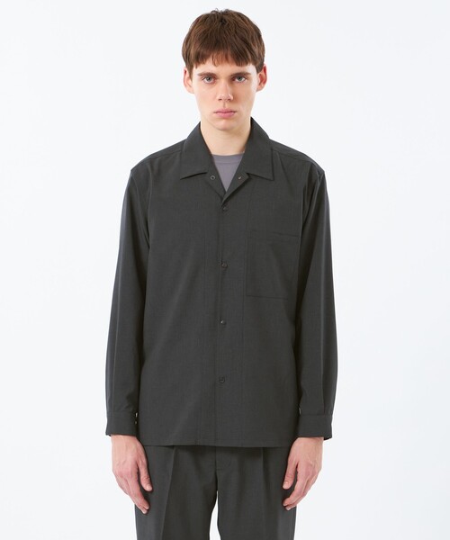 MACKINTOSH PHILOSOPHY(マッキントッシュ フィロソフィー)の「トロッター シャツカバーオール エクストラファイントロピカル(ブルゾン・メンズ・ブラック/チャコールグレー・40/38)」の3枚目の写真