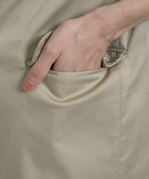 qualite（カリテ）の「【接触冷感＆セットアップ対応】ライトデニムハーフスリーブジャケット/春服/夏服/オフィスカジュアル/きれいめ（テーラードジャケット・レディース・インディゴブルー/ベージュ・38/36）」の22枚目の写真