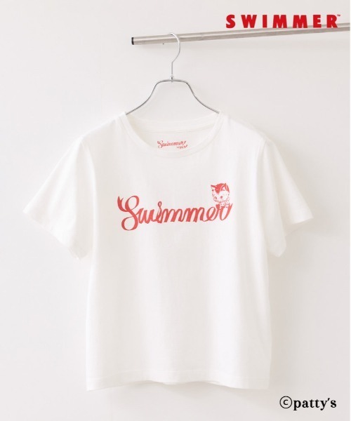 VIS(ビス)の「【SWIMMER×VIS】アソートプリントTシャツ(Tシャツ/カットソー・レディース・ホワイト/チャコールグレー/ホワイト系その他・FREE)」の1枚目の写真