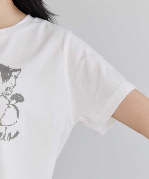 VIS(ビス)の「【SWIMMER×VIS】アソートプリントTシャツ(Tシャツ/カットソー・レディース・ホワイト/チャコールグレー/ホワイト系その他・FREE)」の18枚目の写真