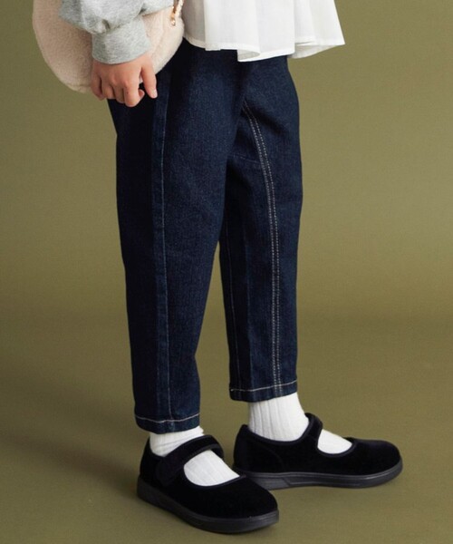 BRANSHES(ブランシェス)の「ガーデナーテーパードデニムパンツ(デニムパンツ・キッズ・グレー/ネイビー/ブルー/カラフル・100/140/110/120/150/130/90/80/160)」の9枚目の写真
