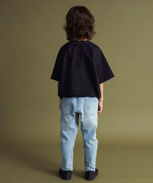 BRANSHES(ブランシェス)の「ガーデナーテーパードデニムパンツ(デニムパンツ・キッズ・グレー/ネイビー/ブルー/カラフル・100/140/110/120/150/130/90/80/160)」の15枚目の写真