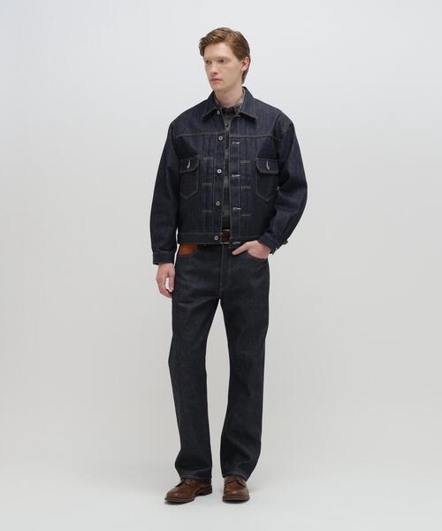 AVIREX(アヴィレックス)の「AVIREX HERITAGE DENIM Type-2 JACKET "LEATHER" / アヴィレックス ヘリテージデニム タイプツージャケット レザー(デニムジャケット・メンズ・ブラウン・36/38/40/42/44)」の2枚目の写真